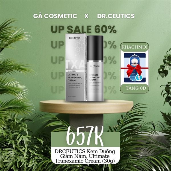 DRCEUTICS Kem Dưỡng Giảm Nám, Ultimate Tranexamic Cream (30g)