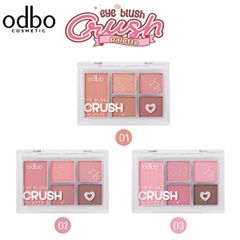 Bảng phấn mắt và má hồng ODBO eye blush crush #02