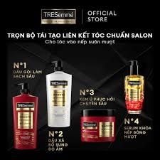 Bộ Gội Xả TRESemmé Keratin smooth Vào Nếp Suôn Mượt