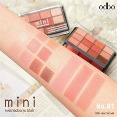 Bảng phấn mắt 12ô kèm má hồng Odbo mini eyeshadow & blush