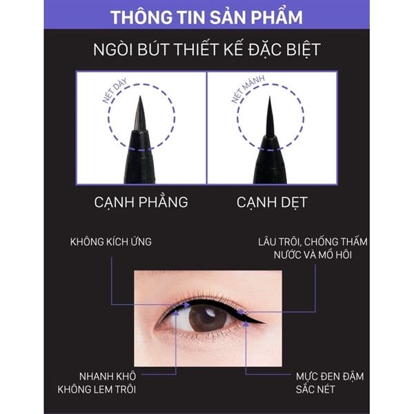 Kẻ Mắt Baby Bright Màu Đen 1g