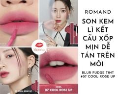 Son Romand Blur Fudge Tint #07 Cool Rose Up Màu Hồng Mận