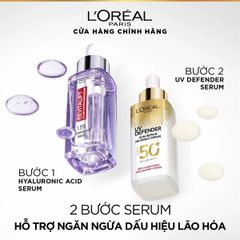 Serum Chống Nắng L'oreal Phổ Rộng, Mỏng Nhẹ, Hỗ Trợ Cải Thiện Da UV Defender Sun-Repair Invisible Serum SPF
