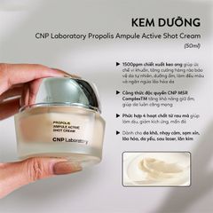 Kem dưỡng keo ong CNP Laboratory Propolis Ampule Active Shot Cream 50g
