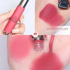 Son Kem 3CE Hazy Lip Clay #Cherry Fluff Hồng Anh Đào