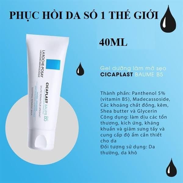 Kem dưỡng ẩm làm dịu kích ứng, phục hồi da La Roche-Posay Cicaplast Baume B5 creame 100ml