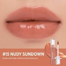 Son tint bóng siêu lì ROMAND GLASTING #15 nudy sundwon