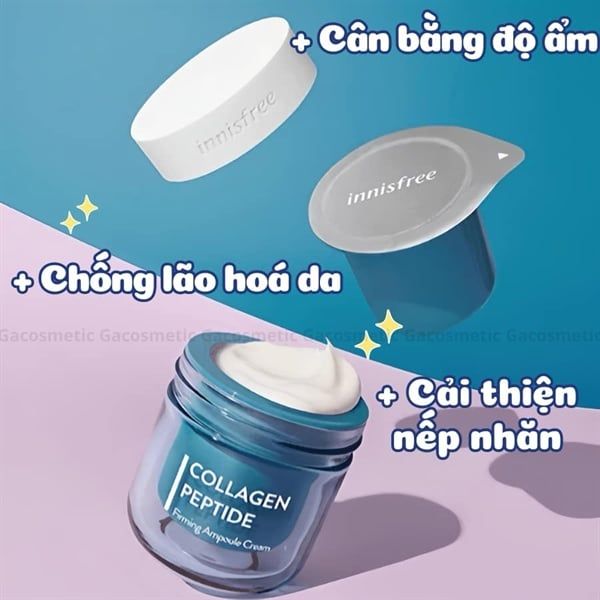 kem dưỡng ẩm Innishfree collagen peptide firming ampoule cream