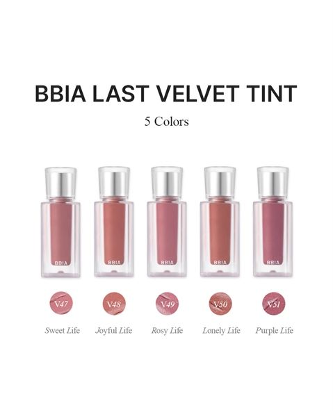 Son Kem Lì BBIA Last Velvet Tint V49 Rosy Life