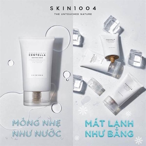 Kem Dưỡng Ẩm Rau Má Cho Da Dầu Mụn & Nhạy Cảm - Skin1004 Madagascar Centella Soothing Cream 75ml