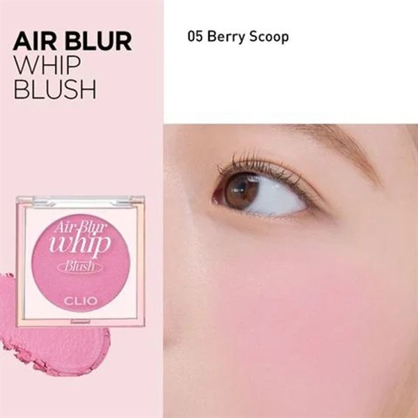 Má Hồng Clio Air Blur Whip Blush#05-berry scoop