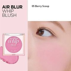 Má Hồng Clio Air Blur Whip Blush#05-berry scoop