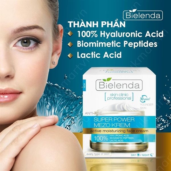 Kem dưỡng ẩm Bielenda super power mezo Cream 50ml
