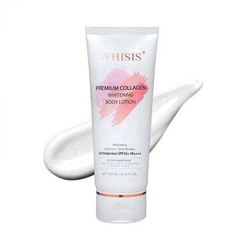 Kem Dưỡng Thể Whisis Premium Collagen Whitening Body Lotion Chống Nắng Toàn Thân 200ml