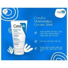 Kem dưỡng ẩm CeraVe Moisturising Cream dành cho da khô 50ml