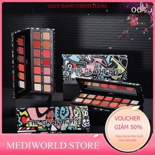 Phấn mắt Odbo The Graphicity 14ô