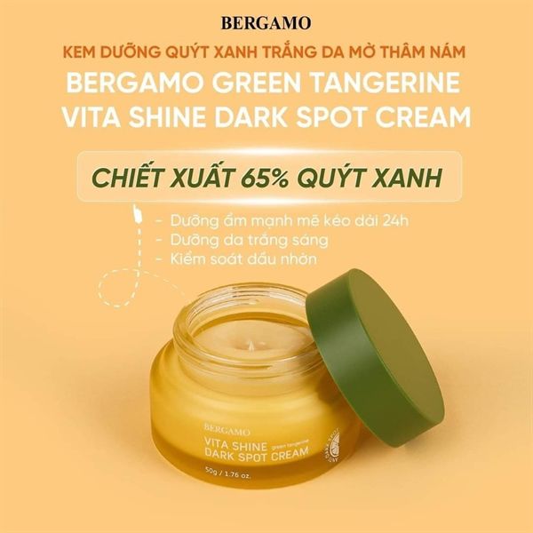 Kem dưỡng trắng sáng da Bergamo vita shine