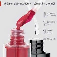 Son Mooekiss 2 Đầu Kem Lì + Dưỡng Bóng dưỡng môi tạo hiệu ứng tráng gương #D02
