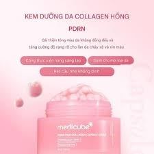 Kem dưỡng viên nang căng bóng da Medicube PDRN Pink Collagen Capsule Cream 55ml