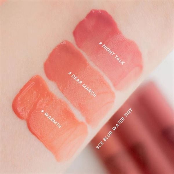 Son tint lì 3ce Blur Water Tint #Dear March-hồng đào