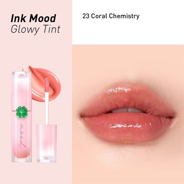 Son tint bóng Peripera Ink mood glowy tint căng mướt mịn môi #23