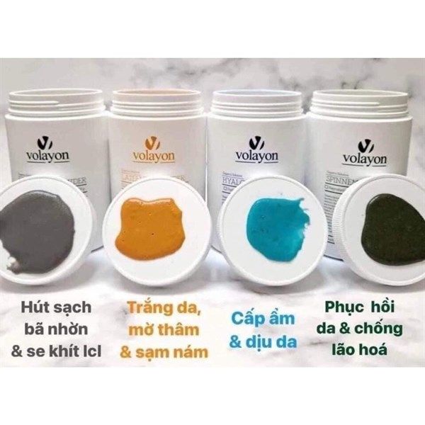 MẶT NẠ TẢO XOẮN DẠNG BỘT VOLAYON SPINNEM POWDER 500G (HŨ)