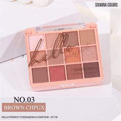Bảng phấn mắt má 2 tầng SIVANNA colors hello perfect #03