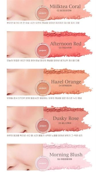 PHẤN MÁ HỒNG PERIPERA PURE BLUSHED SUNSHINE Cheek #11