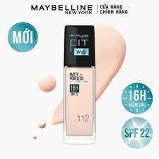 Kem Nền Fit me Maybeline Mịn Nhẹ Kiềm Dầu Chống Nắng #112