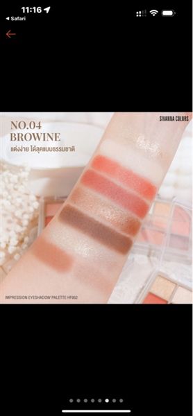 Phấn mắt 8 Ô Sivanna Colors Impression Eyeshadow Palette#04