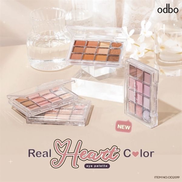 Phấn mắt má odbo real heart color 12ô #02