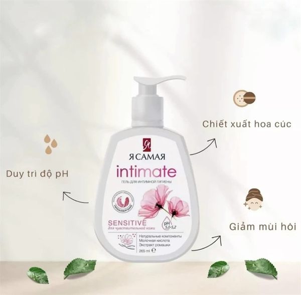 Dung Dịch Vệ Sinh Ya Samaya Intimate Nga 265ml sensitive