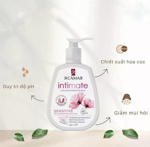 Dung Dịch Vệ Sinh Ya Samaya Intimate Nga 265ml sensitive