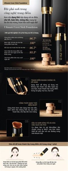Kem Nền Dạng Thỏi Ohui Ultimate Cover Stick Foundation