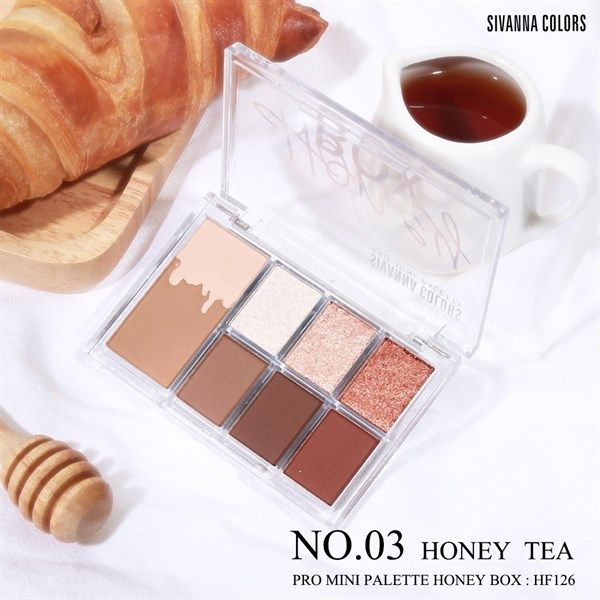 Phấn mắt SIVANNA honey box 7ô #03 Honey Tea