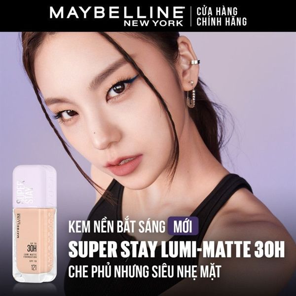 Kem Nền Maybelline Super Stay Up To 30H Lumi Matte Foundation#120