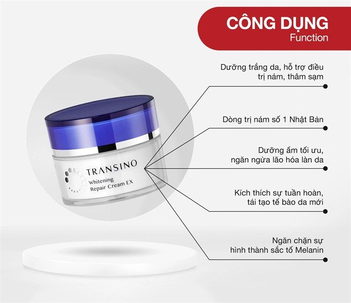 Kem Dưỡng Trị Nám Transino ban đêm Nhật Bản