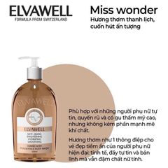 Sữa tắm nước hoa Elvawell from switzerland body wash 250ml