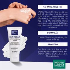 Kem Dưỡng Tái Tạo & Phục Hồi Da Nhạy Cảm - MartiDerm Skin Repair Cicra Vass Cream