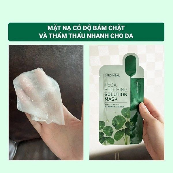 Mặt Nạ Chiết Xuất Rau Má Madecassoside Essential Mask Mediheal 24ML