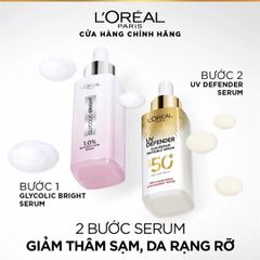 Serum Chống Nắng L'oreal Phổ Rộng, Mỏng Nhẹ, Hỗ Trợ Cải Thiện Da UV Defender Sun-Repair Invisible Serum SPF
