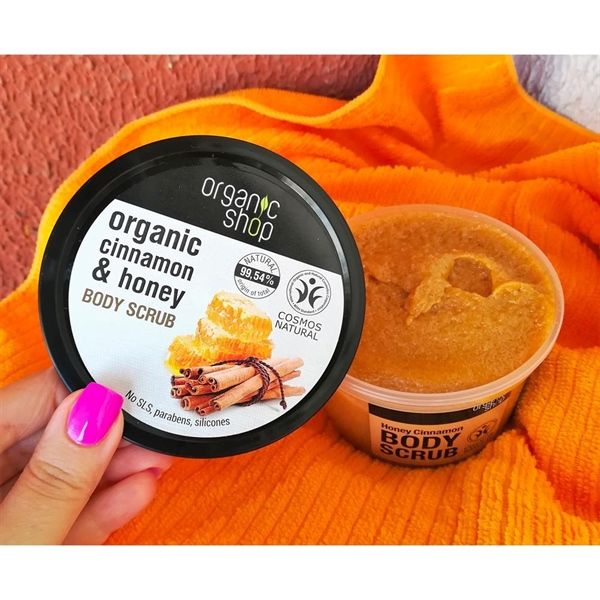Tẩy Tế Bào Chết Body Organic Shop Quế Và Mật Ong 250ml