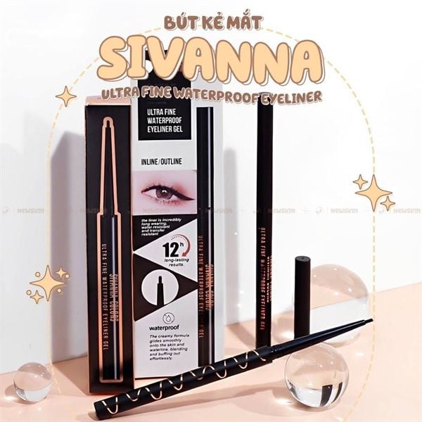 Chì kẻ mắt Sivanna Ultra Fine Water Proof