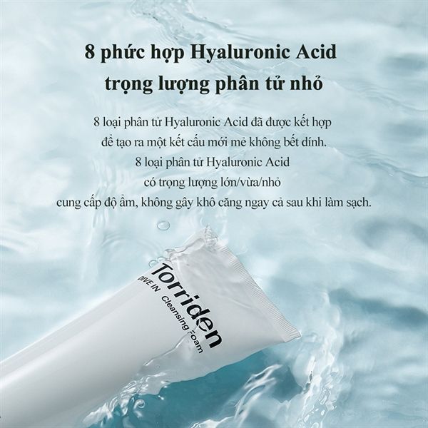 Sữa rửa mặt Torriden dive in cleansing foam 150ml