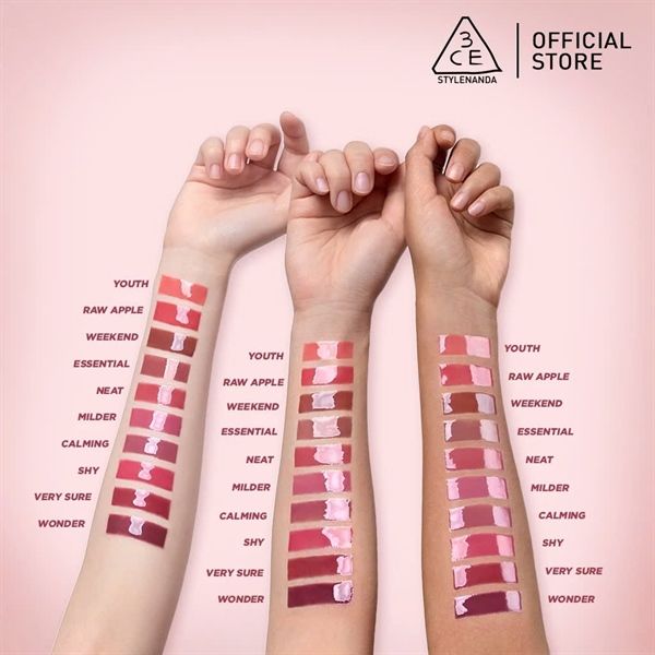 Son 3CE Tint Bóng 3CE Drop Glow Gel #Vesy sure