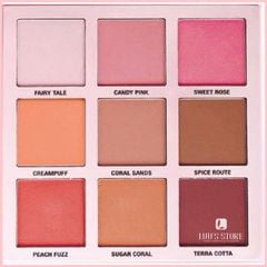 Bảng phấn má hồng 9ô CITY COLOR glo-pro matte blush quad