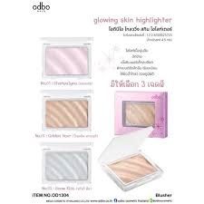 Phấn Bắt sáng Odbo glowing skin highlighter #03 snow Kiss