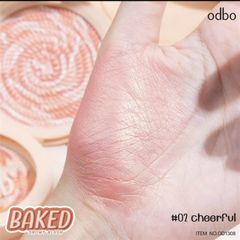 phấn bắt sáng Odbo baked snowy blush #02