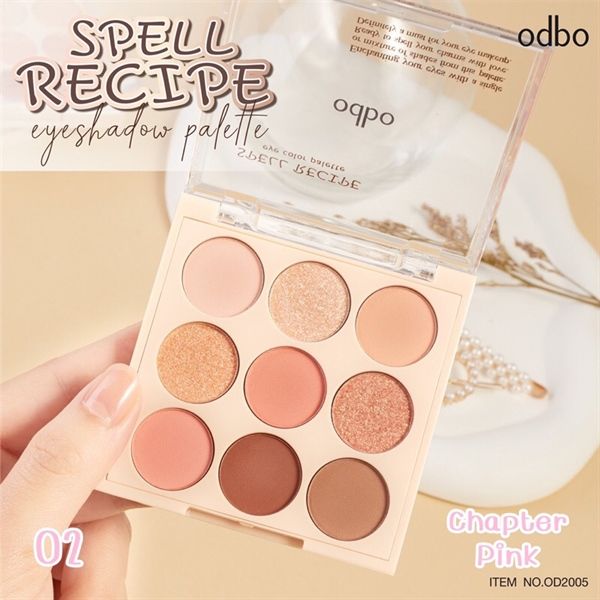 Phấn mắt Odbo spell recipe 9 ô tròn #02