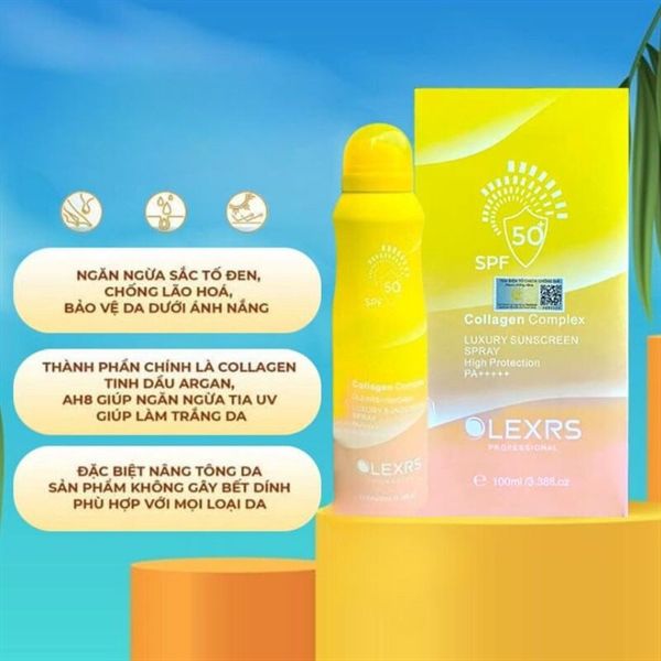Xịt Chống Nắng Olexrs Collagen Complex Luxury Sunscreen Spray 100ml